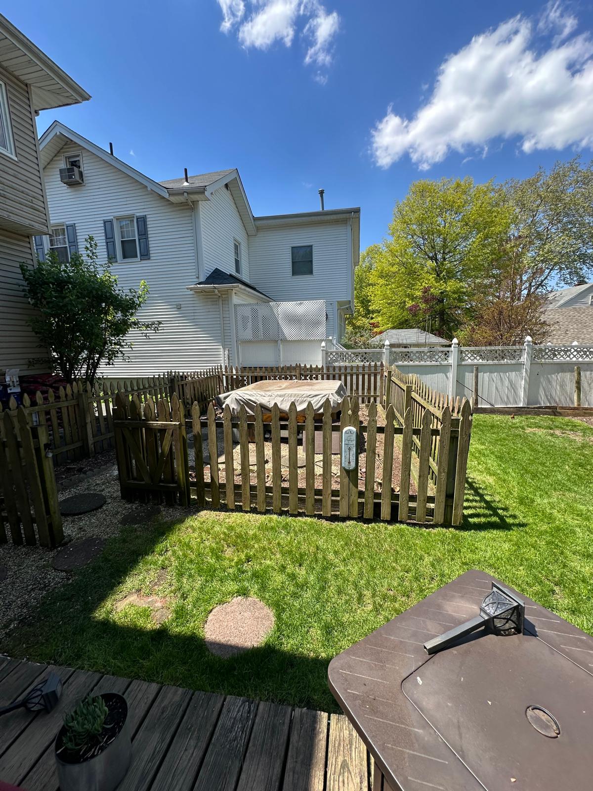 After tree removal in Leonia NJ - beautifully cleared and maintained property